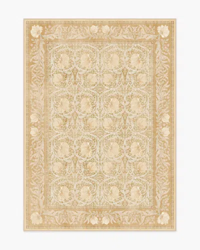 Ruggable Pimpernel Light Ochre Flatwoven Rug By Morris & Co. In Yellow
