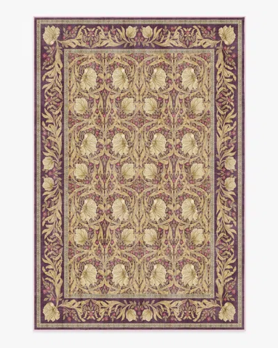 Ruggable Pimpernel Mauve Flatwoven Rug By Morris & Co. In Brown
