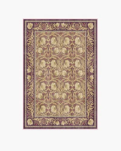 Ruggable Pimpernel Mauve Flatwoven Rug By Morris & Co. In Brown