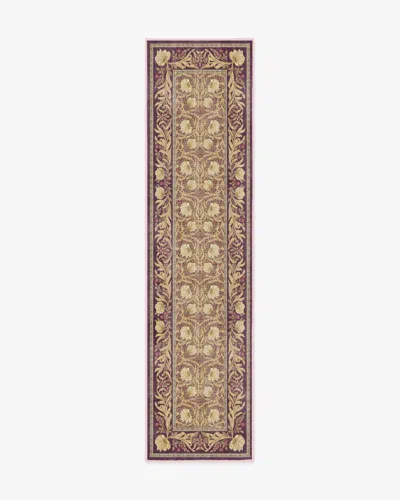 Ruggable Pimpernel Mauve Flatwoven Rug By Morris & Co. In Brown