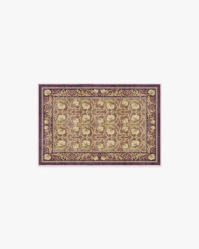 Ruggable Pimpernel Mauve Flatwoven Rug By Morris & Co. In Brown