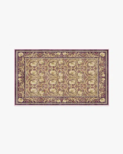 Ruggable Pimpernel Mauve Flatwoven Rug By Morris & Co. In Brown