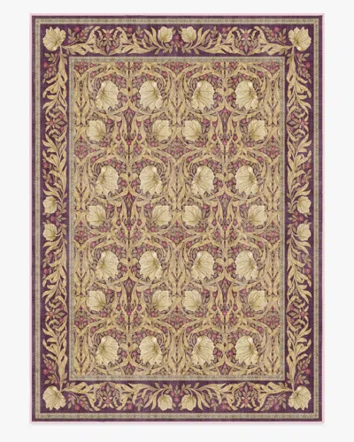 Ruggable Pimpernel Mauve Flatwoven Rug By Morris & Co. In Brown
