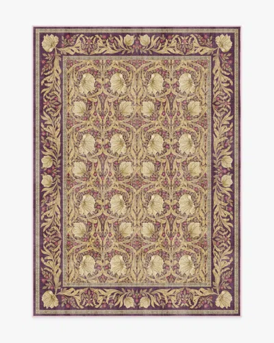 Ruggable Pimpernel Mauve Flatwoven Rug By Morris & Co. In Brown
