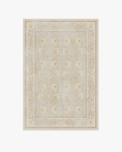 Ruggable Pimpernel Vintage Blush Flatwoven Rug By Morris & Co. In White