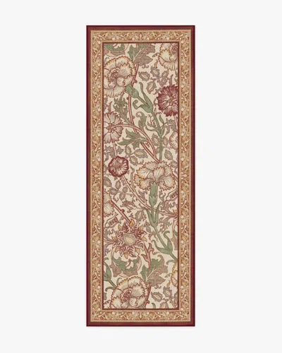 Ruggable Pink & Rose Burgundy Flatwoven Rug By Morris & Co. In Multi