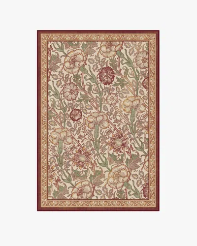 Ruggable Pink & Rose Burgundy Flatwoven Rug By Morris & Co. In Multi