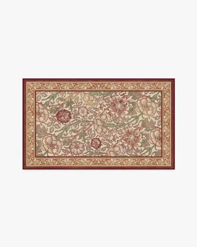 Ruggable Pink & Rose Burgundy Flatwoven Rug By Morris & Co. In Multi