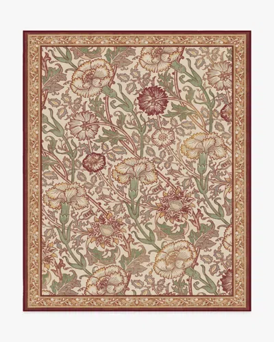 Ruggable Pink & Rose Burgundy Flatwoven Rug By Morris & Co. In Multi