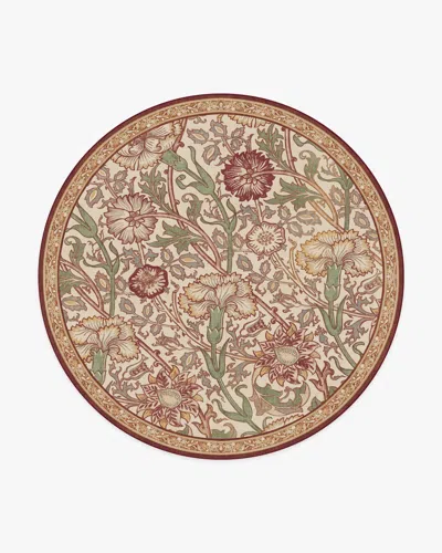 Ruggable Pink & Rose Burgundy Flatwoven Rug By Morris & Co. In Multi