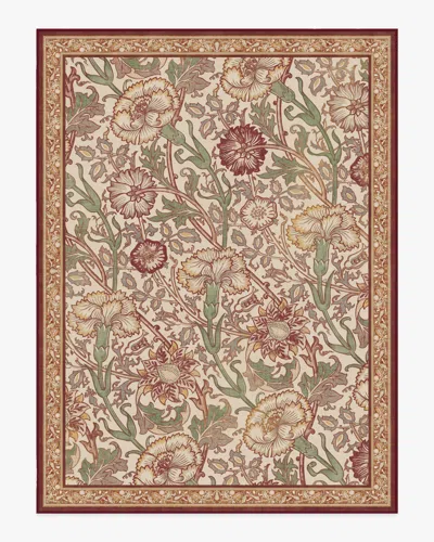 Ruggable Pink & Rose Burgundy Flatwoven Rug By Morris & Co. In Multi