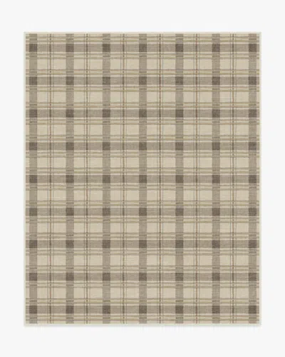 Ruggable Piper Plaid Neutral Flatwoven Rug In Multi
