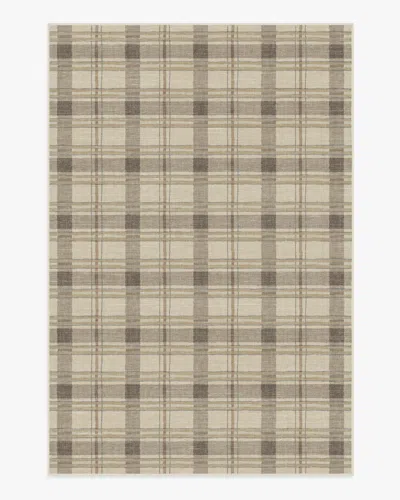 Ruggable Piper Plaid Neutral Flatwoven Rug In Multi