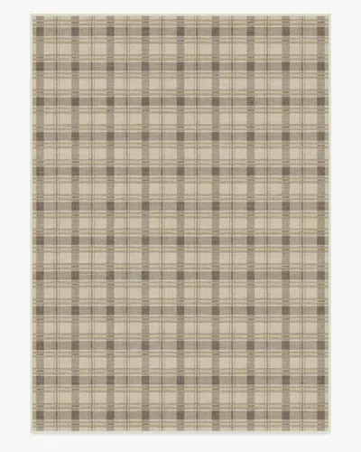 Ruggable Piper Plaid Neutral Flatwoven Rug In Multi