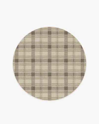 Ruggable Piper Plaid Neutral Flatwoven Rug In Multi