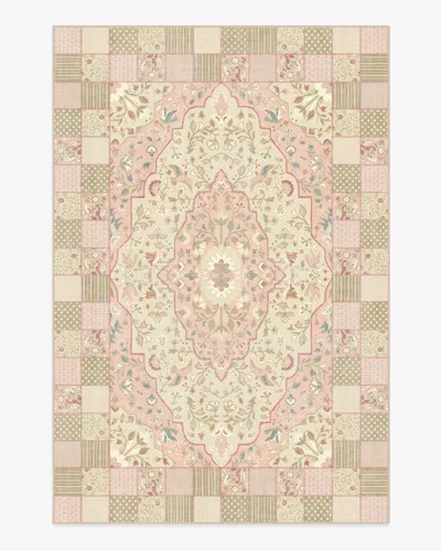 Ruggable Playful Patchwork Pink Flatwoven Rug