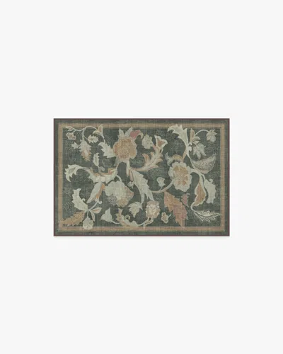 Ruggable Plume Charcoal Flatwoven Rug In Black