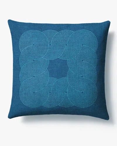 Ruggable Pompidou Blue Woven Throw Pillow By Jonathan Adler
