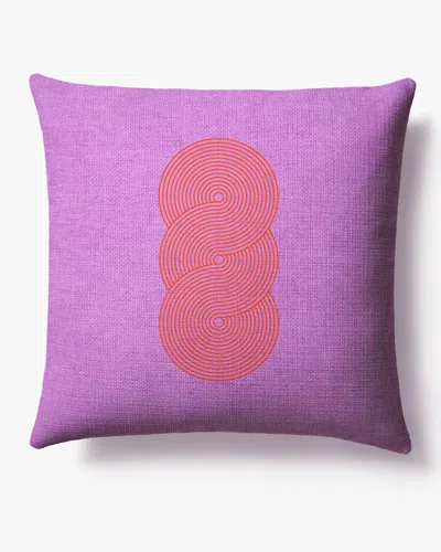 Ruggable Pompidou Lavender & Red Woven Throw Pillow By Jonathan Adler