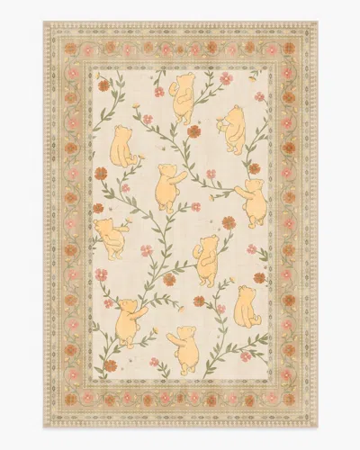 Ruggable Pooh's Meadow Cream Multicolor Flatwoven Rug In Neutral