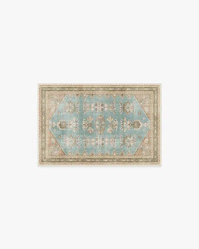 Ruggable Pradera Blue & Terracotta Flatwoven Rug