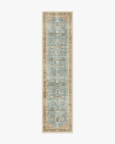 Ruggable Pradera Blue & Terracotta Flatwoven Rug