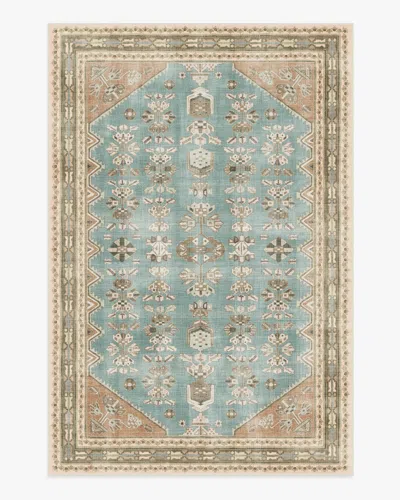 Ruggable Pradera Blue & Terracotta Flatwoven Rug