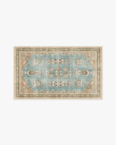 Ruggable Pradera Blue & Terracotta Flatwoven Rug
