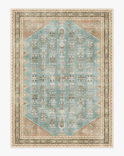 Ruggable Pradera Blue & Terracotta Flatwoven Rug