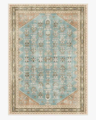 Ruggable Pradera Blue & Terracotta Flatwoven Rug