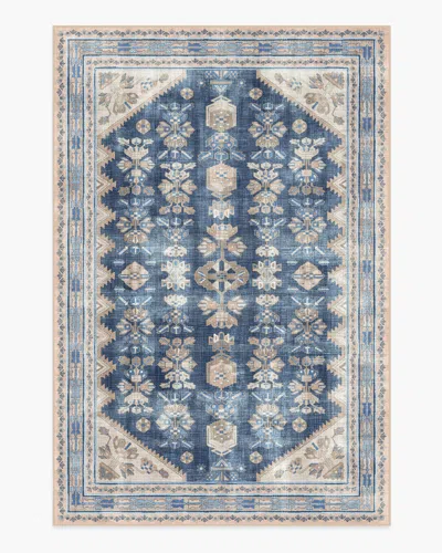 Ruggable Pradera Navy Flatwoven Rug In Blue