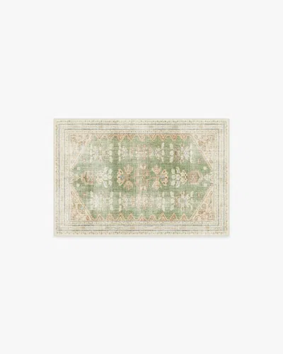 Ruggable Pradera Olive & Sand Flatwoven Rug In Green