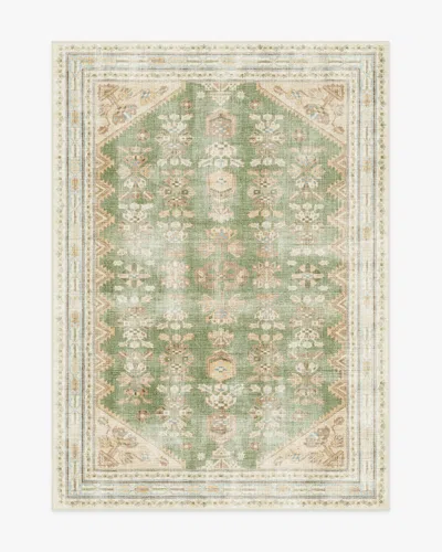 Ruggable Pradera Olive & Sand Flatwoven Rug In Green