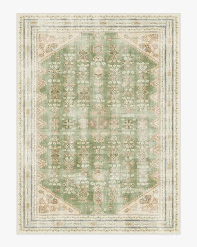 Ruggable Pradera Olive & Sand Flatwoven Rug In Green