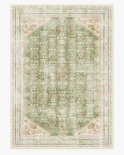 Ruggable Pradera Olive & Sand Flatwoven Rug In Green