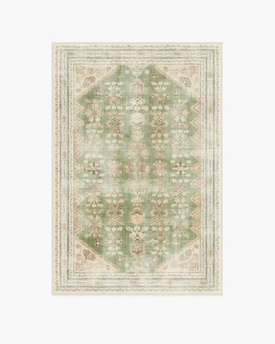 Ruggable Pradera Olive & Sand Flatwoven Rug In Green