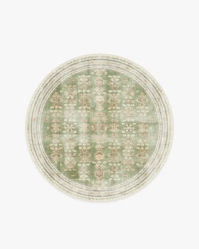 Ruggable Pradera Olive & Sand Flatwoven Rug In Green