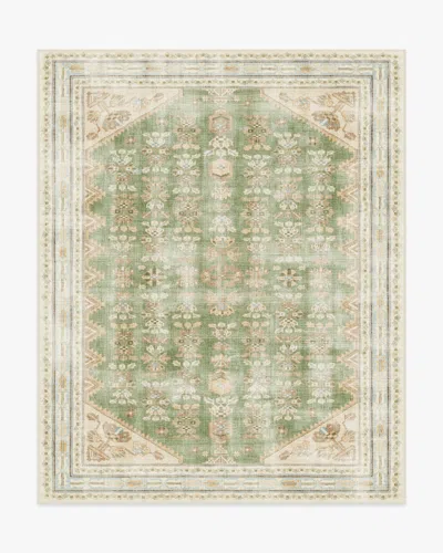 Ruggable Pradera Olive & Sand Flatwoven Rug In Green
