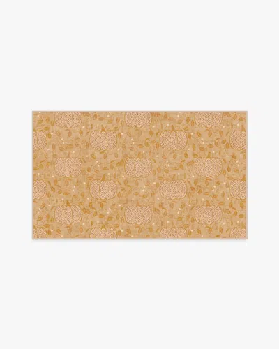 Ruggable Pumpkin Patch Gold Flatwoven Rug In Brown