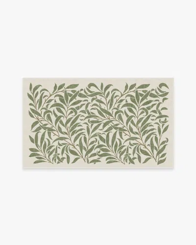 Ruggable Pure Willow Boughs Green Flatwoven Rug By Morris & Co.