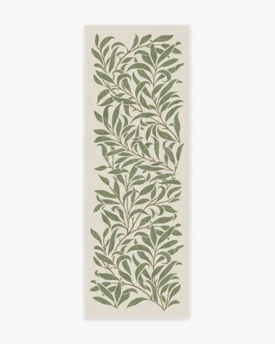 Ruggable Pure Willow Boughs Green Flatwoven Rug By Morris & Co.