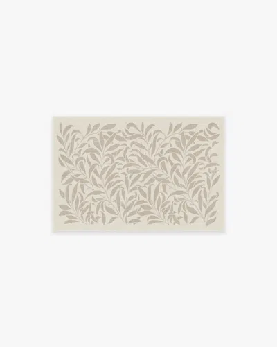 Ruggable Pure Willow Boughs Natural Flatwoven Rug By Morris & Co. In Black