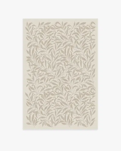 Ruggable Pure Willow Boughs Natural Flatwoven Rug By Morris & Co. In Black