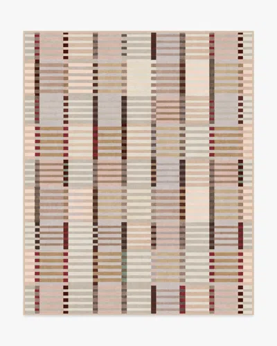 Ruggable Quincy Natural Multicolor Flatwoven Rug In Black