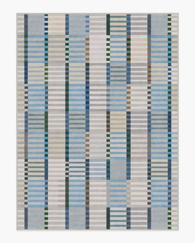 Ruggable Quincy Soft Blue Flatwoven Rug In Multi