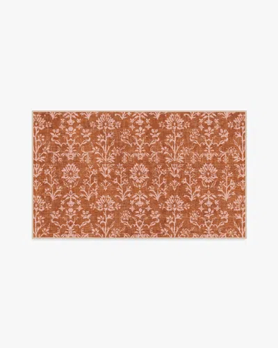 Ruggable Ravina Terracotta Flatwoven Rug In Burgundy