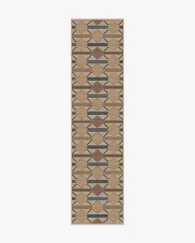 Ruggable Reed Slate Blue & Natural Re-jute Rug In Multi