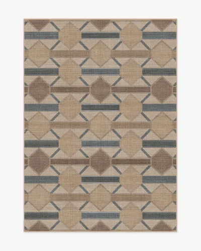 Ruggable Reed Slate Blue & Natural Re-jute Rug In Multi