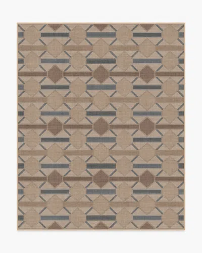 Ruggable Reed Slate Blue & Natural Re-jute Rug In Multi