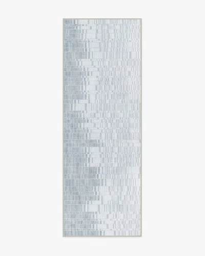 Ruggable Reflection Silver Flatwoven Rug In Blue